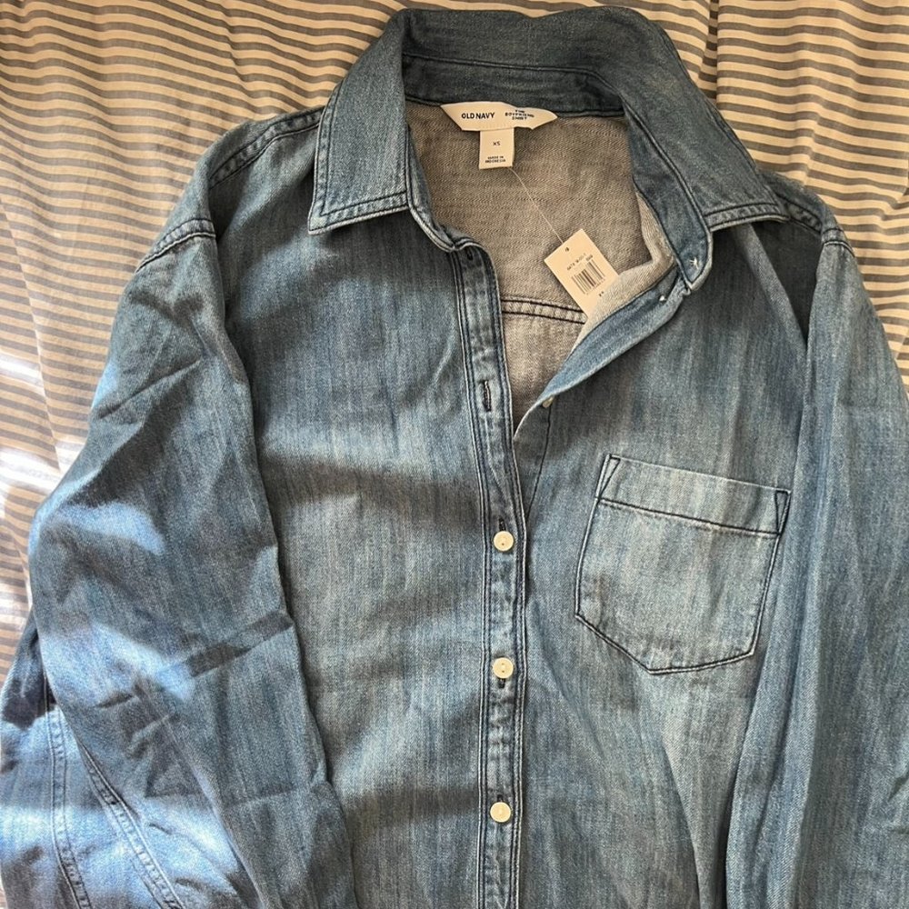 Denim Button Down Shirt